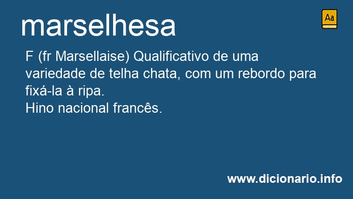 Significado de marselhesas