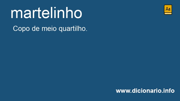 Significado de martelinho