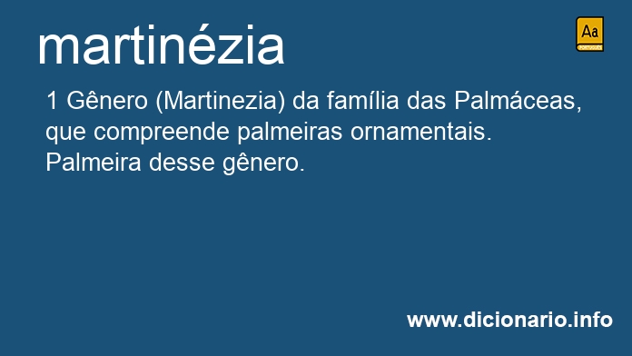 Significado de martinzia