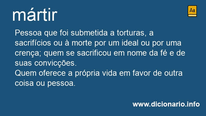 Significado de mrtir