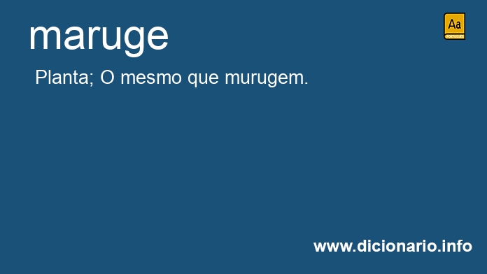 Significado de maruge