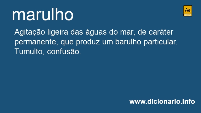 Significado de marulho