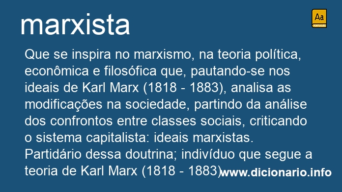 Significado de marxista