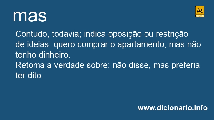 Significado de mas