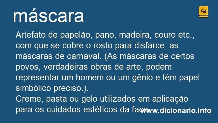 Significado de mscara