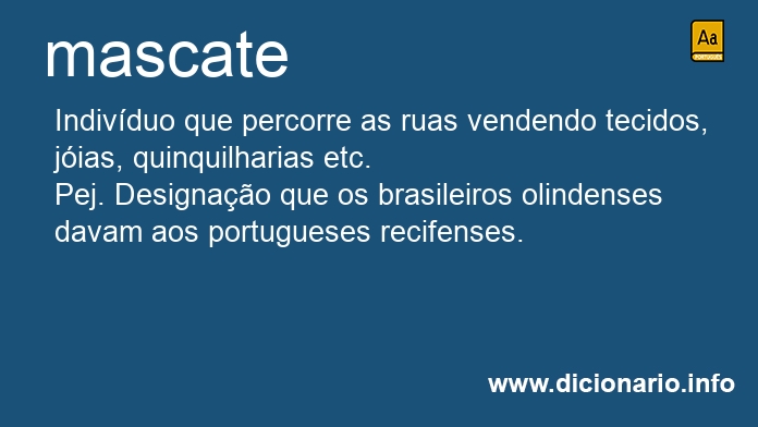 Significado de mascate