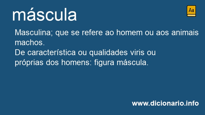 Significado de mscula