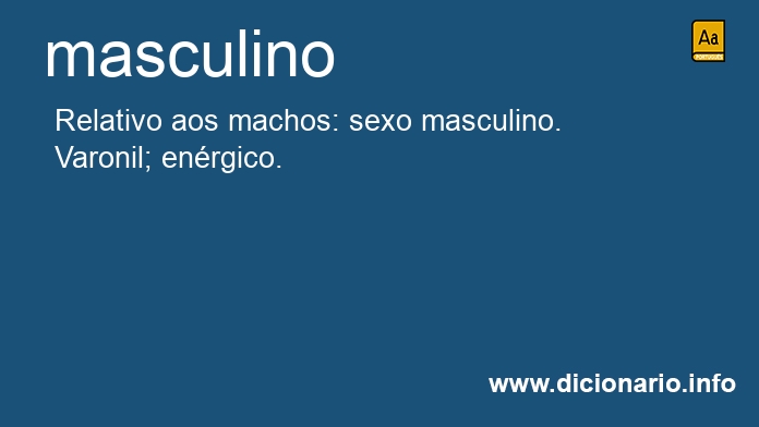 Significado de masculino