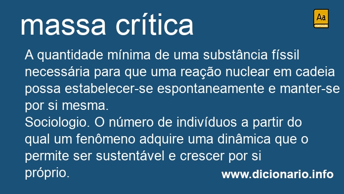 Significado de massa crtica