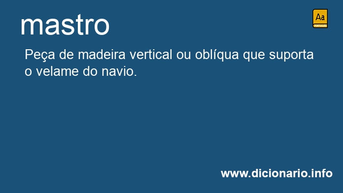 Significado de mastro