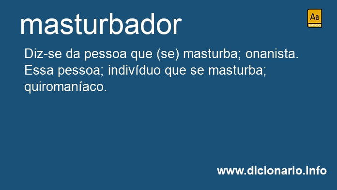 Significado de masturbadores