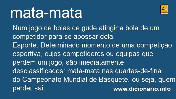 Significado de mata-mata