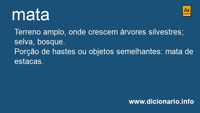 Significado de mata