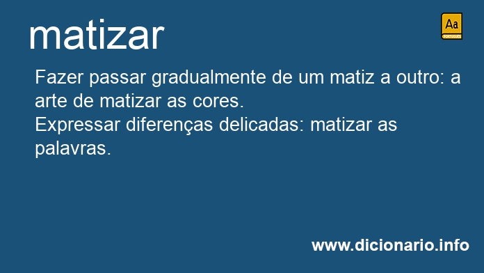 Significado de matiza