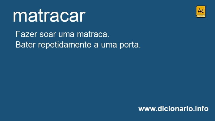 Significado de matracas