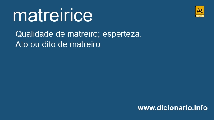 Significado de matreirice