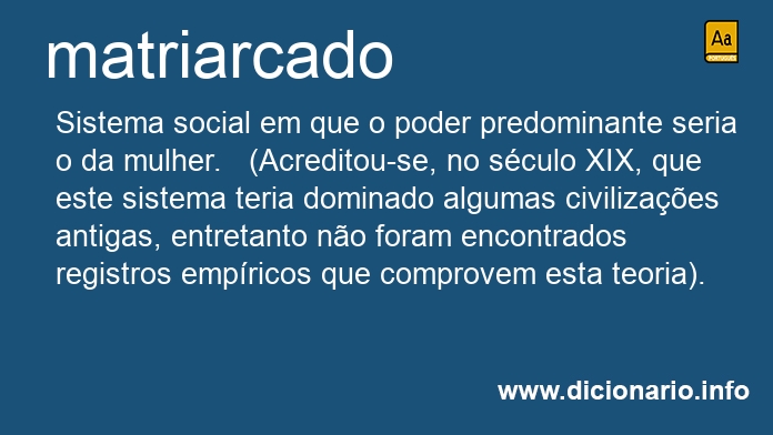 Significado de matriarcado