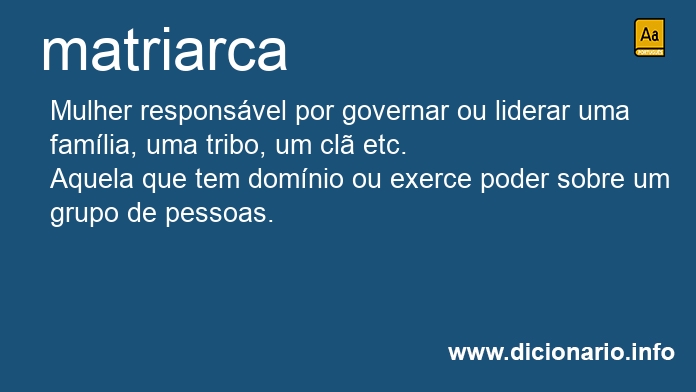 Significado de matriarcas