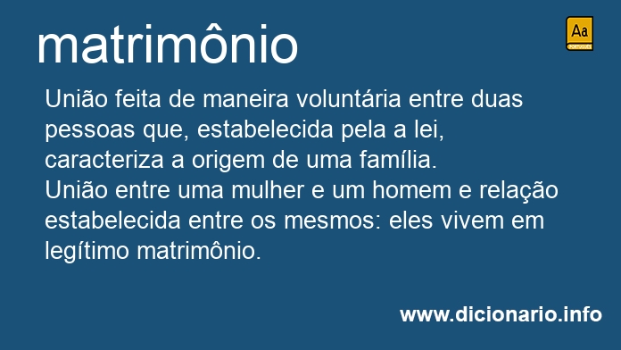 Significado de matrimnia