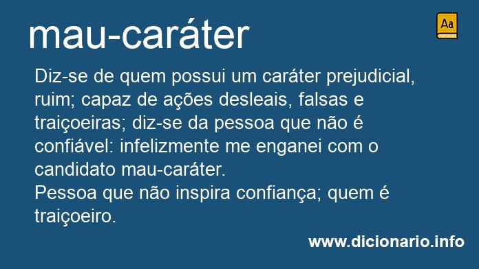 Significado de mau-carter