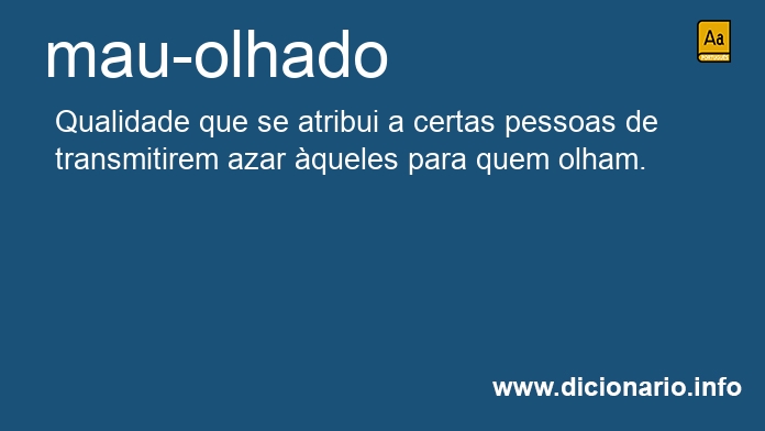 Significado de mau-olhado