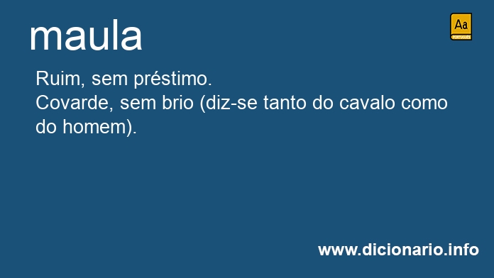 Significado de maulas