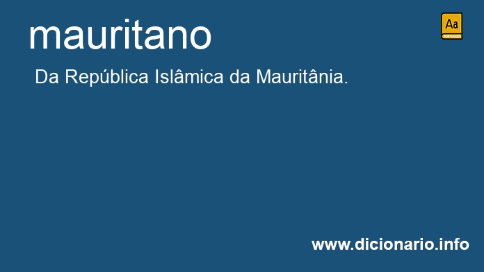 Significado de mauritano