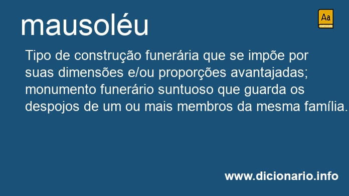 Significado de mausolu