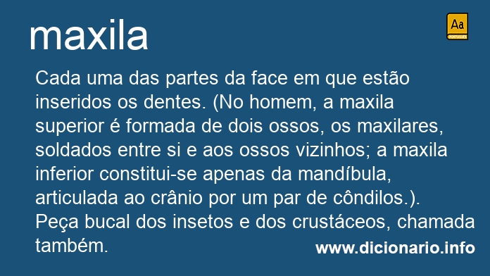 Significado de maxila