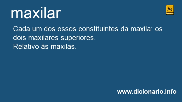 Significado de maxilar