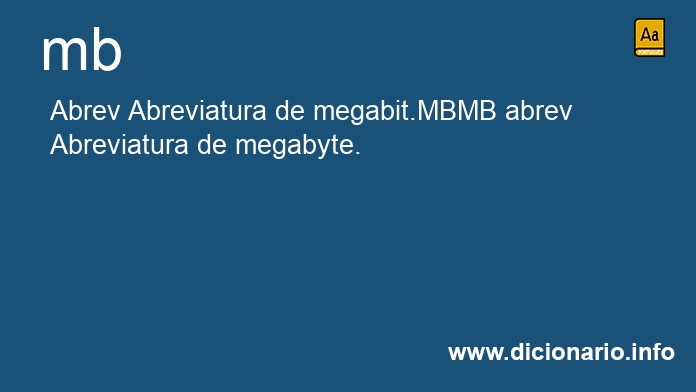 Significado de mb