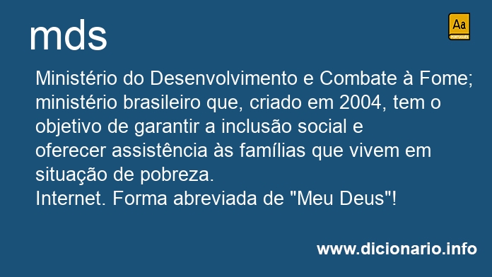 Significado de mds
