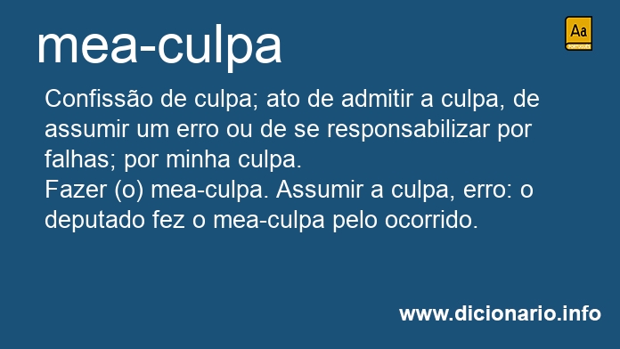 Significado de mea-culpa