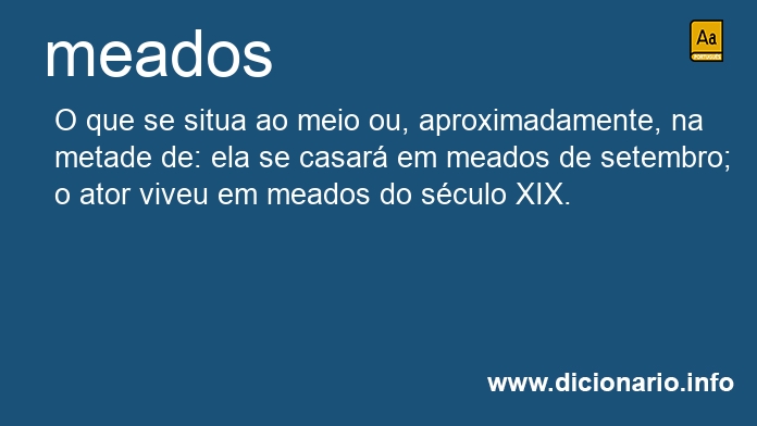 Significado de meados