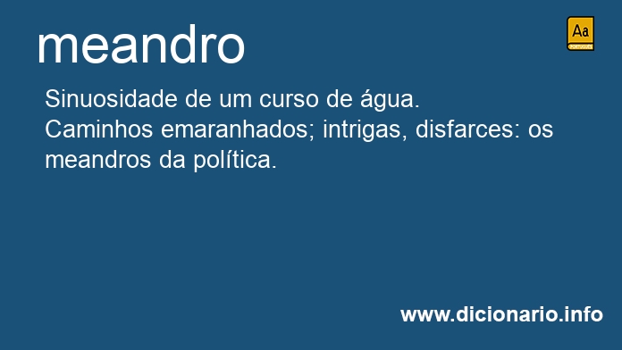 Significado de meandro