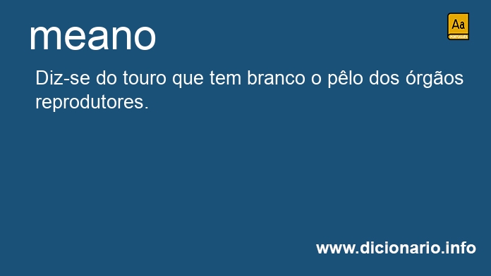 Significado de meano