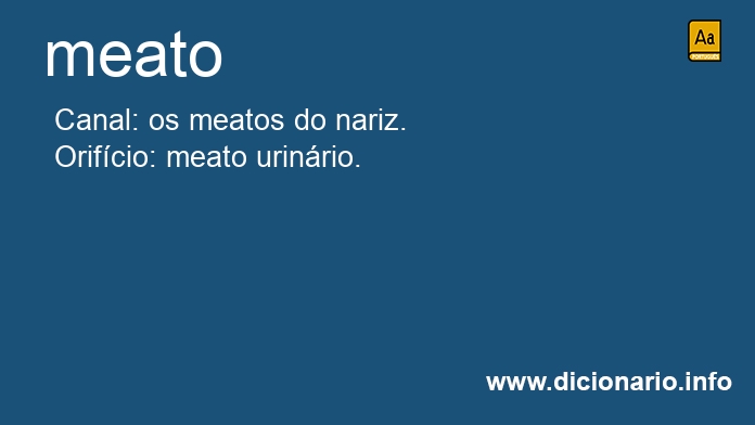 Significado de meato