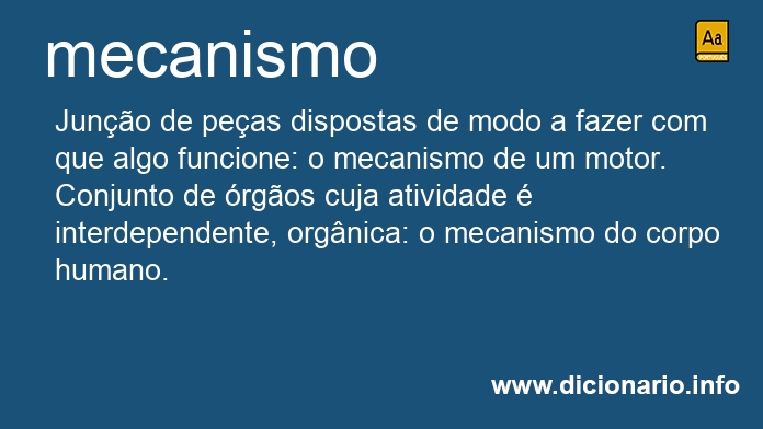 Significado de mecanismos