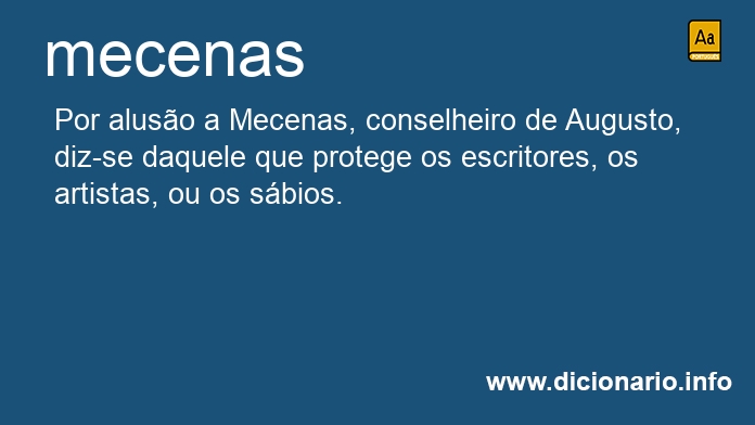 Significado de mecenas