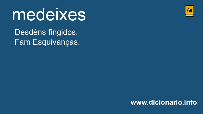 Significado de medeixes