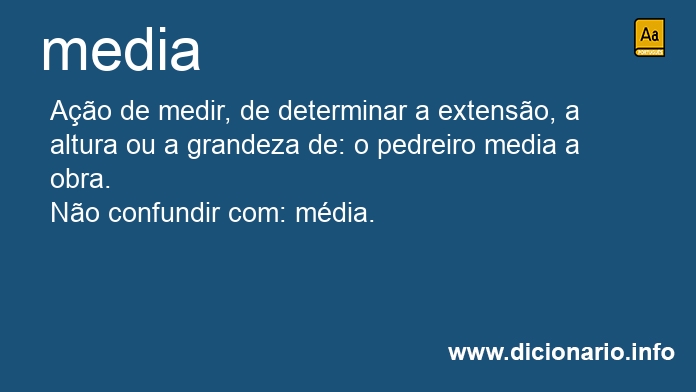 Significado de media