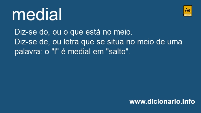 Significado de medial