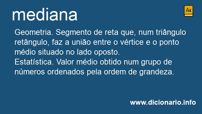 Significado de mediana