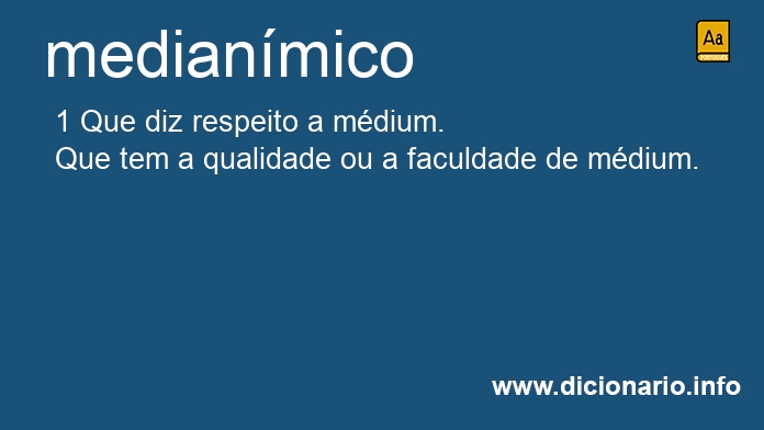 Significado de medianmico