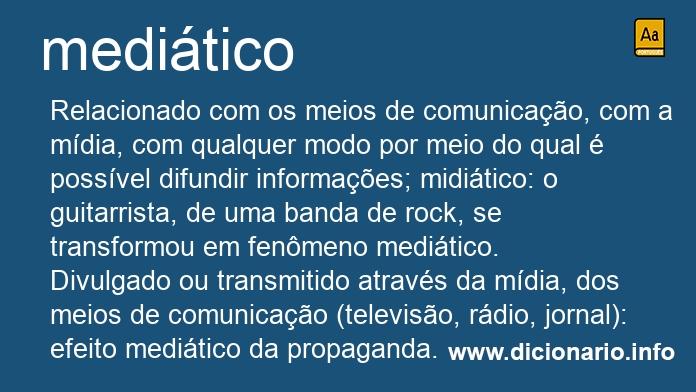 Significado de mediticos
