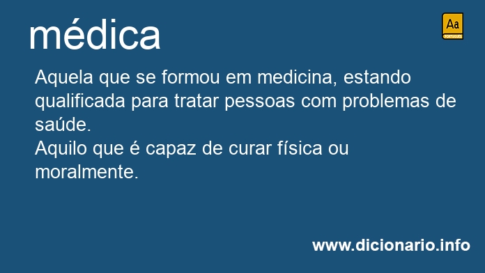 Significado de mdica