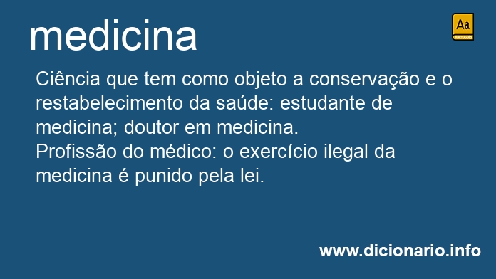 Significado de medicina