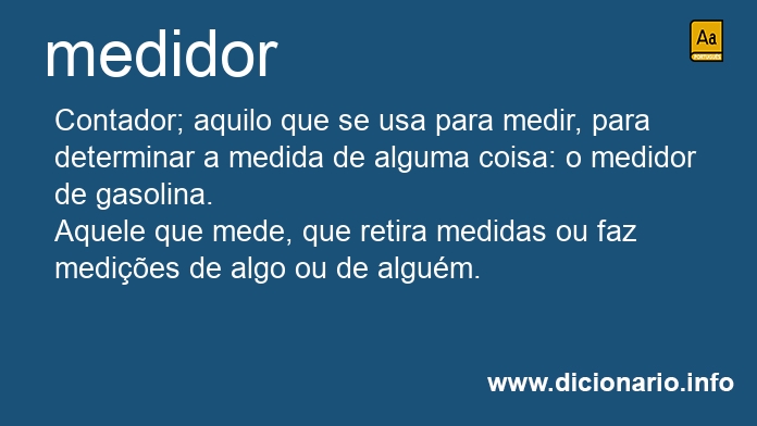 Significado de medidor