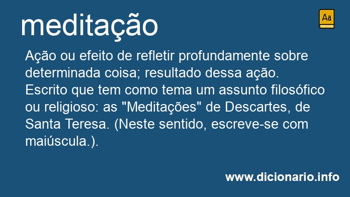 Significado de meditao