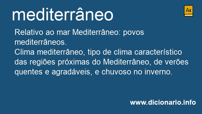 Significado de mediterrnea